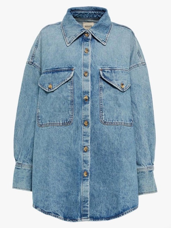 KHAITE Jackets & Blazers - KHAITE Light Blue Denim Jean Jacket